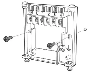 NEOMITIS PRG7 RF 7 Day Two Channel Programmer with RF Room Thermostat - MOUNTING OF WALL MOUTING PLATE 3