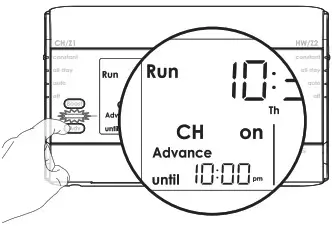 NEOMITIS PRG7 RF 7 Day Two Channel Programmer with RF Room Thermostat - OPERATING 6