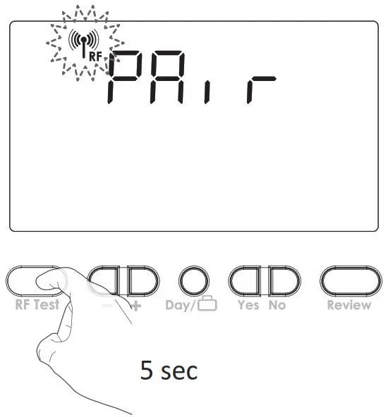 NEOMITIS PRG7 RF 7 Day Two Channel Programmer with RF Room Thermostat - SETTINGS 9