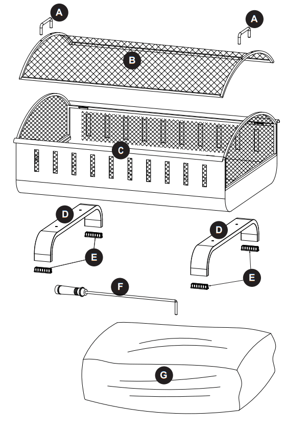 Style SELECTIONS WAD2027ES-L Fire Pit - fig