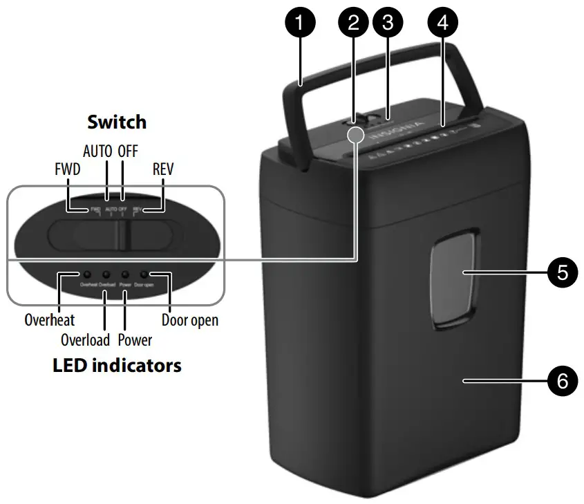 INSIGNIA 10-sheet Cross Cut Shredder