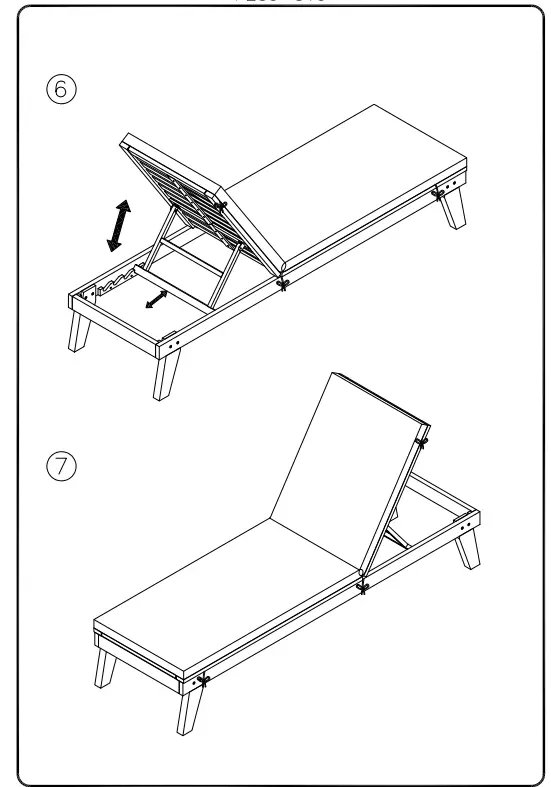 ASHLEY P285815 Cushioned Chaise Lounge - fig 3