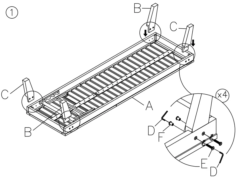 ASHLEY P285815 Cushioned Chaise Lounge - fig