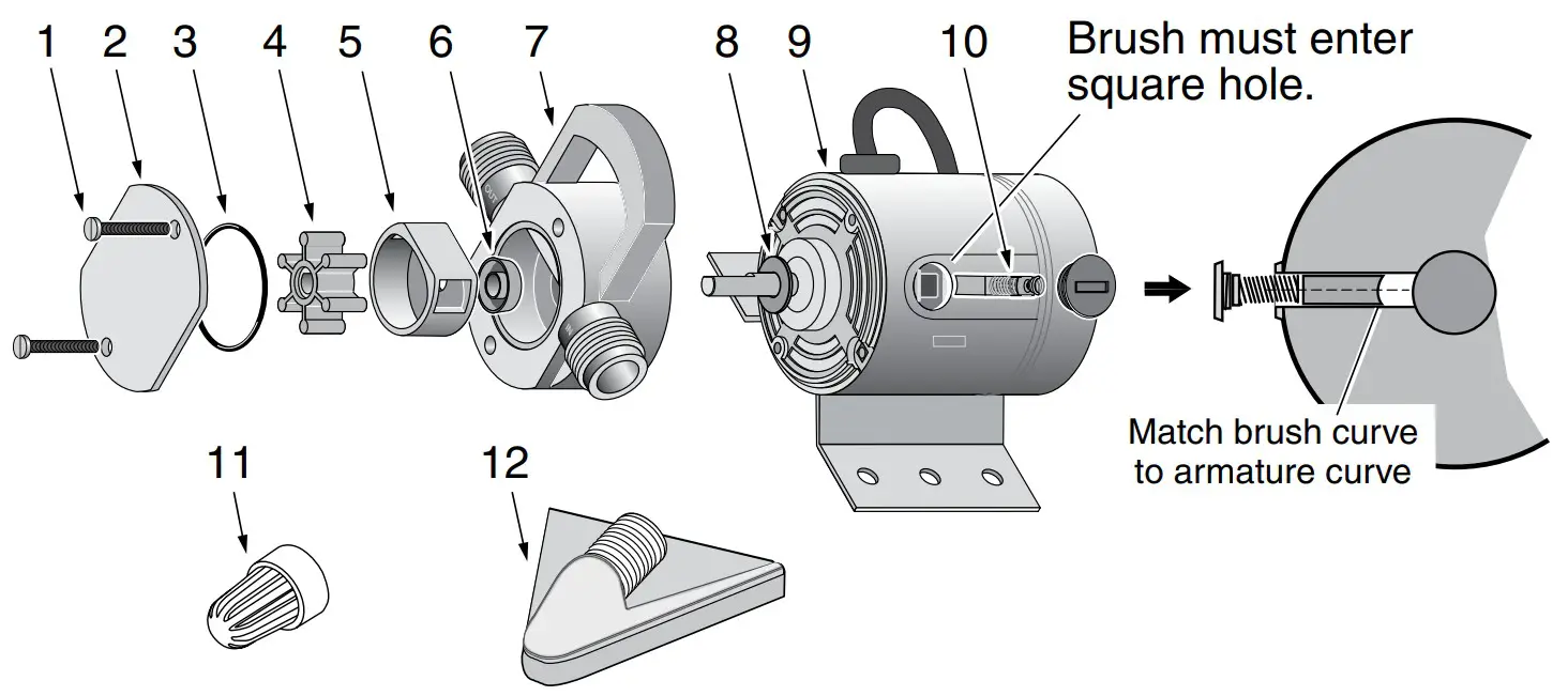 Simer M40P Mini-Vac Utility Pump Kit - FIG 6