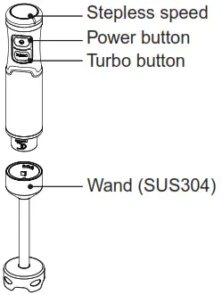 Midea MJ-BH1001W Hand Blender - 1