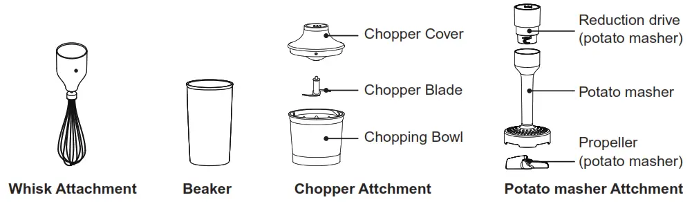 Midea MJ-BH1001W Hand Blender - 2