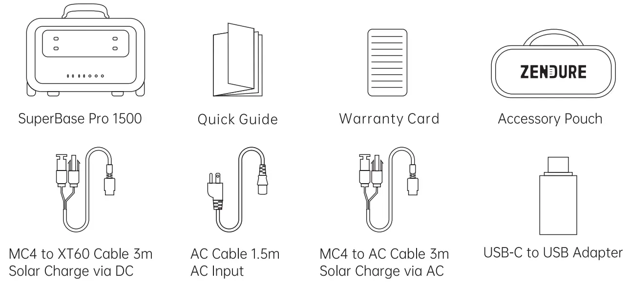 ZENDURE ZDSBP1500 SuperBase Pro 1500 Portable Power Station - fig 2