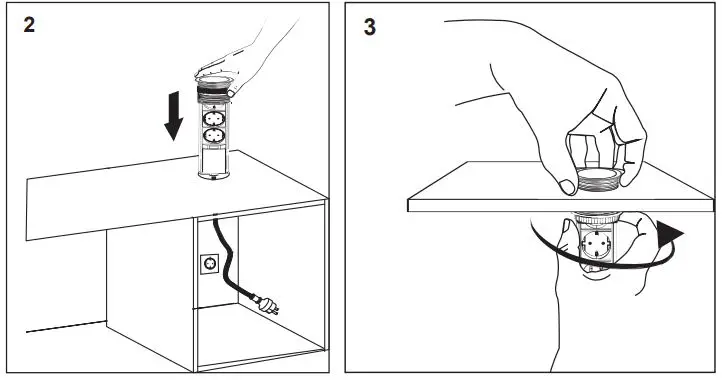 sygonix 2498552 Retractable Socket Tower-FIG4