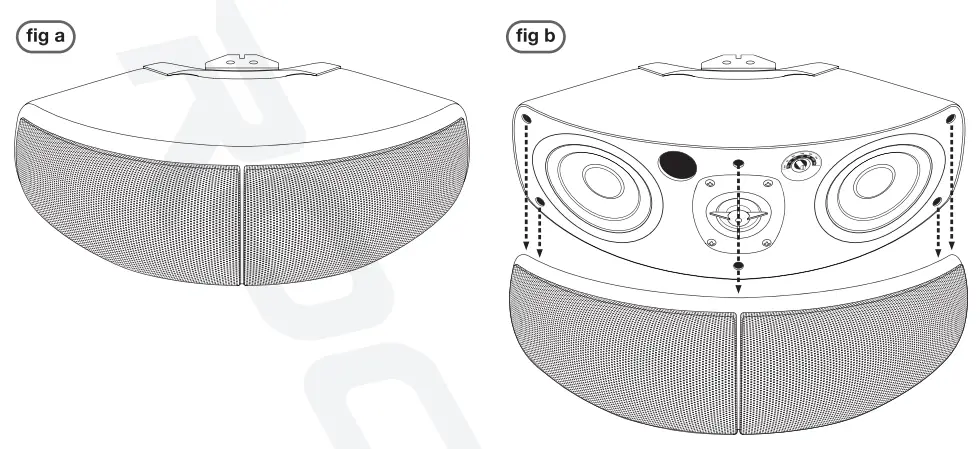 ROCKVILLE WET-4D White Dual Indoor Outdoor Commercial 70V Speaker - figure 5