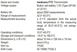FIG 1 Technical information
