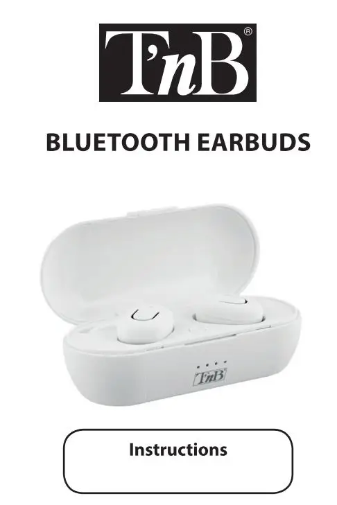 TnB EBDUDEBK Bluetooth Earbuds Instructions