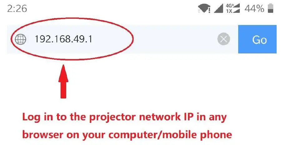 Projector wireless connection manual 4