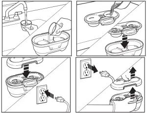 Hamilton Beach VS06 Egg Bites Maker with Hard Boiled Eggs Insert-Make Egg Bites