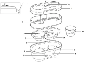 Hamilton Beach VS06 Egg Bites Maker with Hard Boiled Eggs Insert-Parts and Features