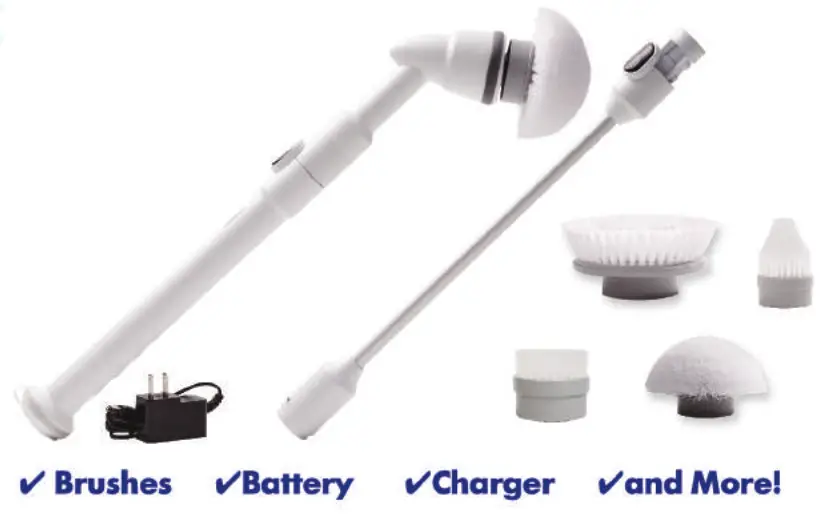 Ontel Turbo Scrub 360 Degree Spin Cordless Handheld Power Scrubber - 1