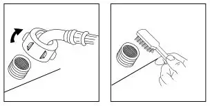 SOLT Washing Machine - CLEANING THE INLET FILTER