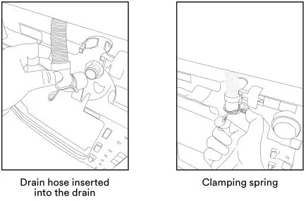 SOLT Washing Machine - INSTALLATION OF THE DRAIN HOSE