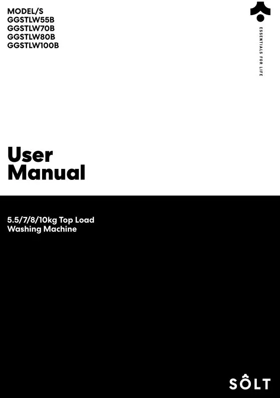 SOLT Washing Machine User Manual