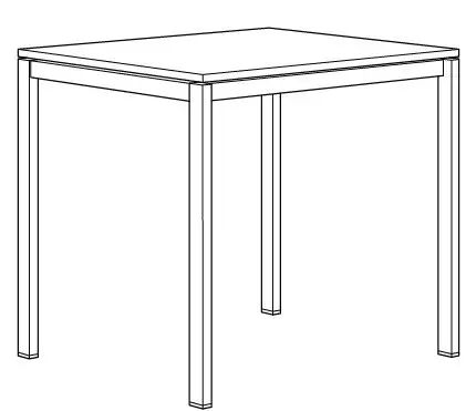 IKEA 190.117.77 MELLTORP Table Instruction Product