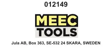 MEEC TOOLS 012149 3T 130-465 mm Garage Jack Instruction Manual - Meec Tools Logo