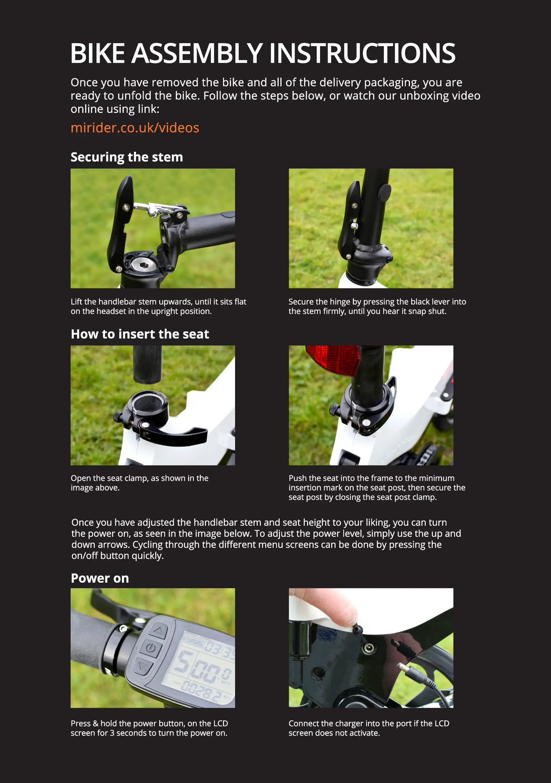 MiRiDER 2021 One Folding eBike fig 4