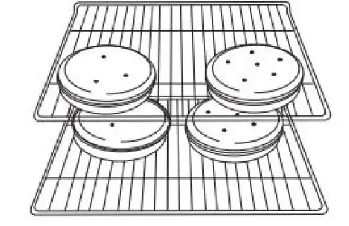 BAKING COOKIES AND LAYER CAKES ON 2 RACKS