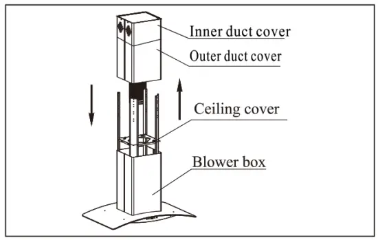 Empava 36RH09 30 in 400 CFM Ducted Kitchen Glass Island Range Hood - cover