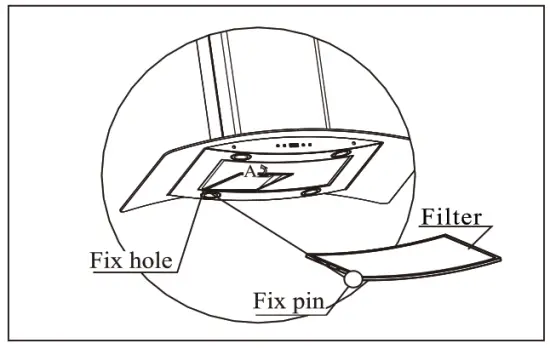 Empava 36RH09 30 in 400 CFM Ducted Kitchen Glass Island Range Hood - grease