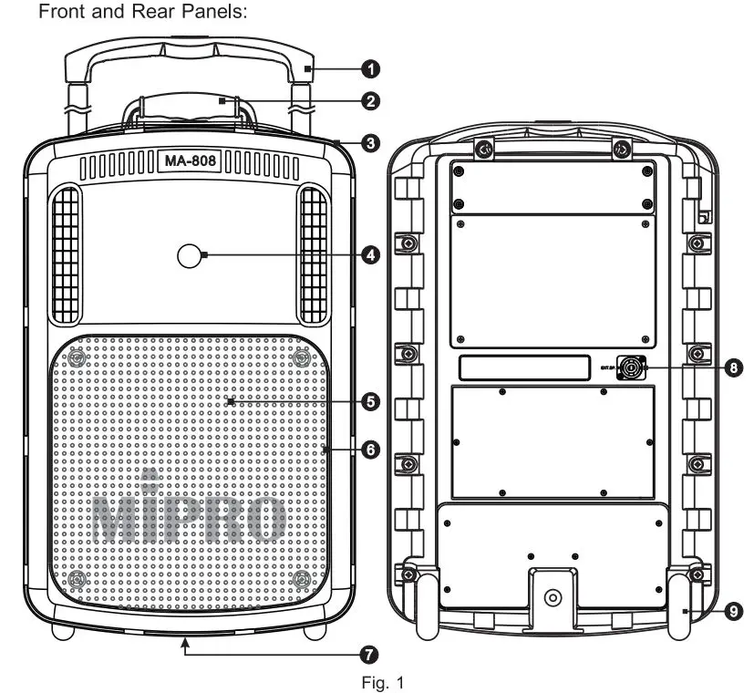 MIPRO-MA-808-Passive-Extension-Speaker-fig1