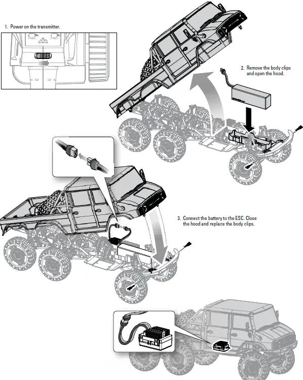 HORIZON-AX103002-1-10-SCX10-II-UMG10-6x6 Rock-Crawler-Brushed-RTR-8