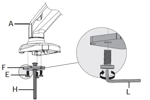 HUANUO-HNSSK4-Adjustable-Single-Monitor-Stand-with -Gas-Spring-Arm-fig-10