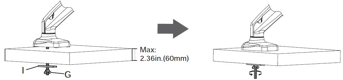 HUANUO-HNSSK4-Adjustable-Single-Monitor-Stand-with -Gas-Spring-Arm-fig-11
