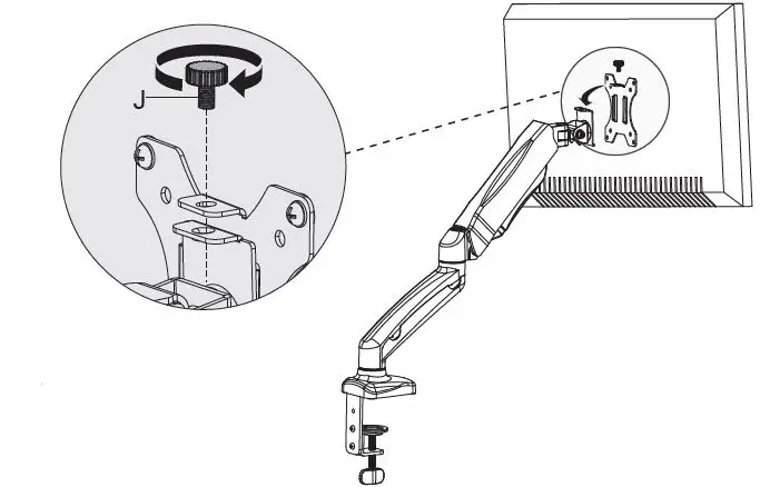 HUANUO-HNSSK4-Adjustable-Single-Monitor-Stand-with -Gas-Spring-Arm-fig-16