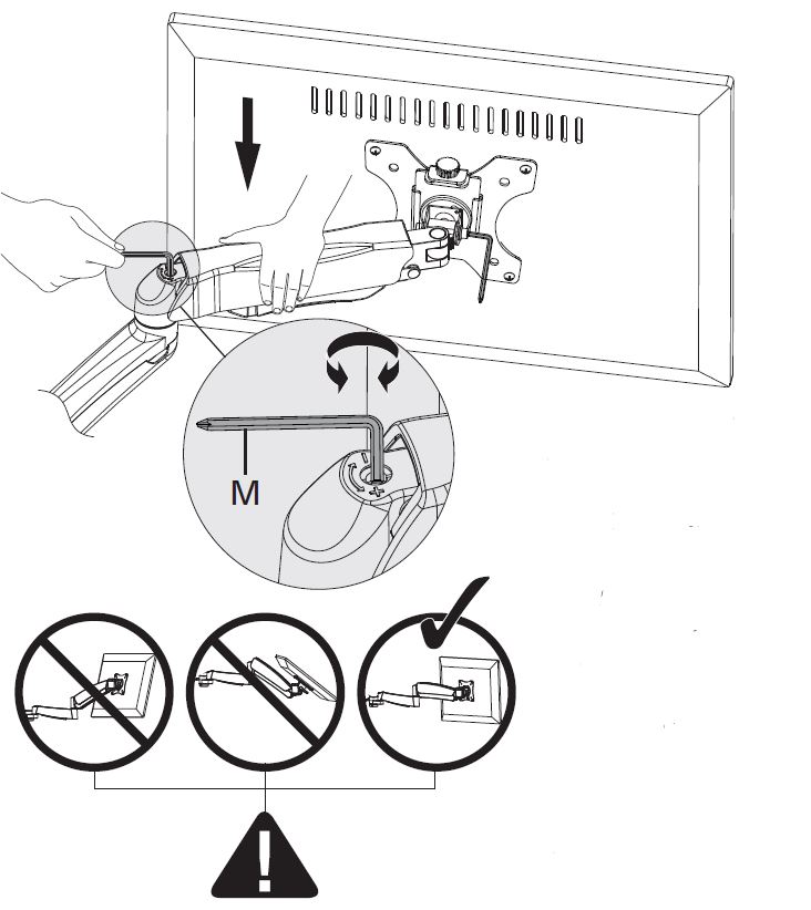 HUANUO-HNSSK4-Adjustable-Single-Monitor-Stand-with -Gas-Spring-Arm-fig-17