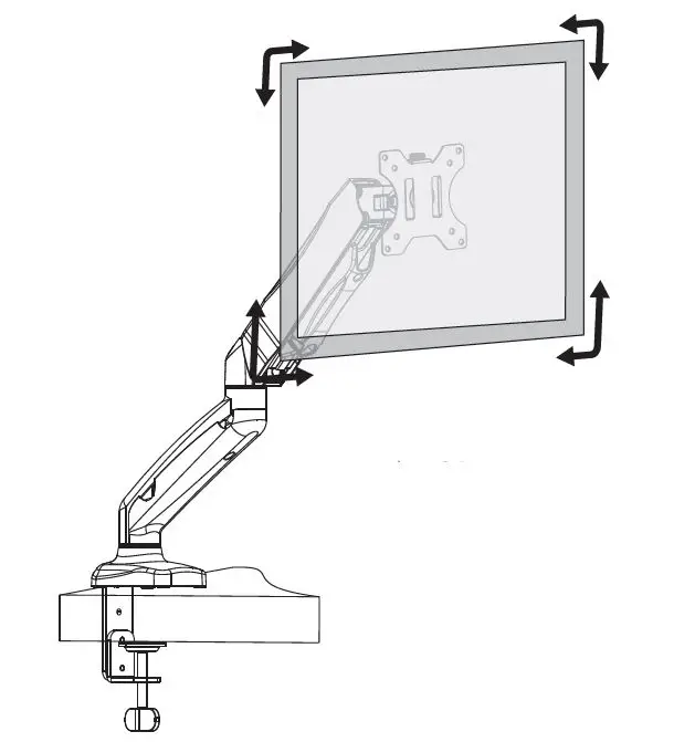 HUANUO-HNSSK4-Adjustable-Single-Monitor-Stand-with -Gas-Spring-Arm-fig-20