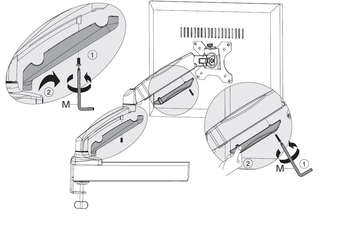 HUANUO-HNSSK4-Adjustable-Single-Monitor-Stand-with -Gas-Spring-Arm-fig-21