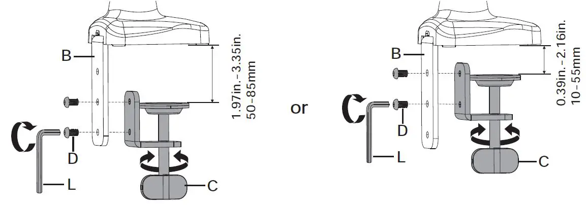 HUANUO-HNSSK4-Adjustable-Single-Monitor-Stand-with -Gas-Spring-Arm-fig-8