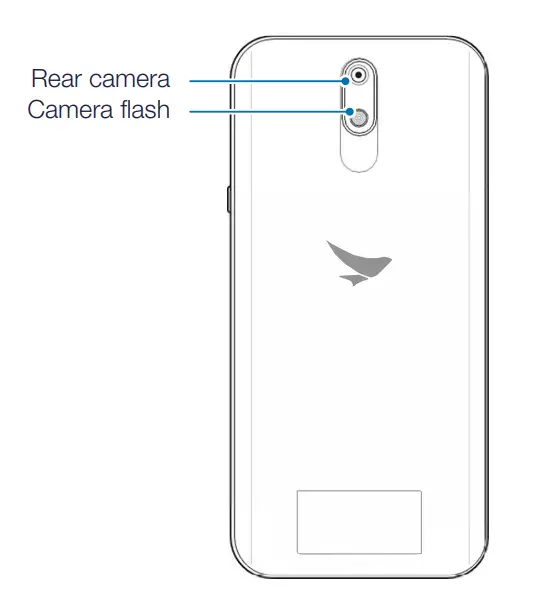 BLUEBIRD HF550 Hybrid Full Touch Handheld Computer - Back Contents