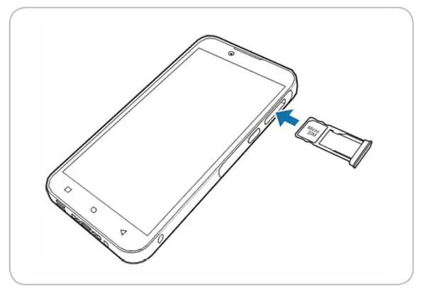 BLUEBIRD HF550 Hybrid Full Touch Handheld Computer - Cards 1