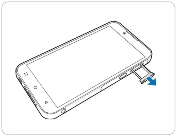 BLUEBIRD HF550 Hybrid Full Touch Handheld Computer - Front 2