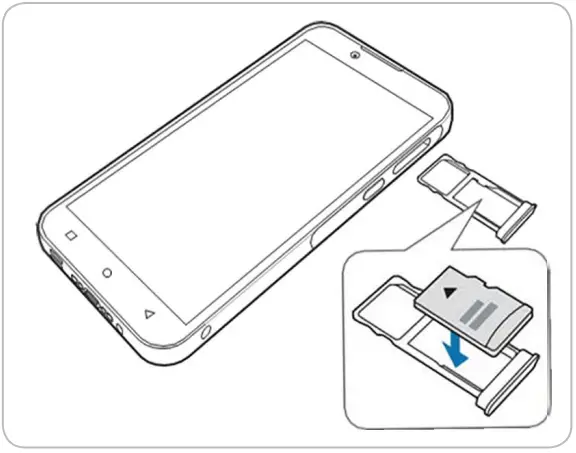 BLUEBIRD HF550 Hybrid Full Touch Handheld Computer - Front 3
