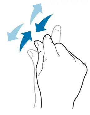 BLUEBIRD HF550 Hybrid Full Touch Handheld Computer - Gesture 3