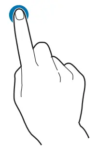 BLUEBIRD HF550 Hybrid Full Touch Handheld Computer - Gesture 4