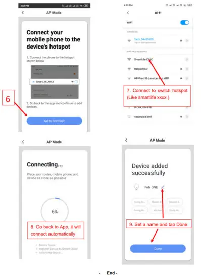 Dongguan Maijia Intelligent Technology US SS01 Smart Switch - Connect the Hotspot from the Switch