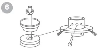 LIVING Olympia 52 ceiling fan downrod coupling