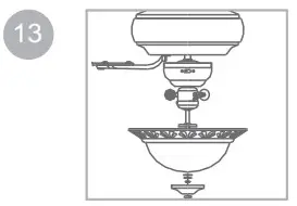 LIVING Olympia 52 ceiling fan washer and hex