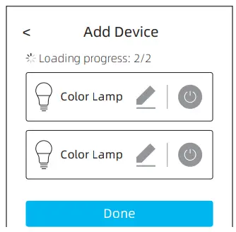 BroadLink Smart Bulb LB4E26 LB4E27 User Manual - Complete Adding
