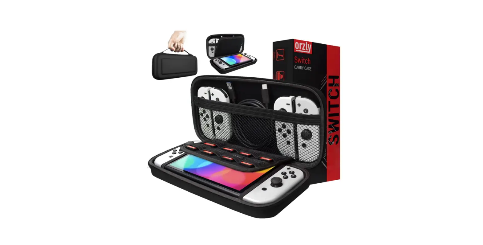Orzly Carry Case Compatible With Nintendo Switch And New Switch Oled Console-complete Features/user Guide