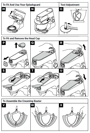 KENWOOD TYPE KVL85 Titanium Chef Baker Xl Planetary 7-FIG-3