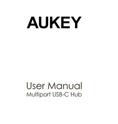 AUKEY Multiport USB-C Hub User Manual